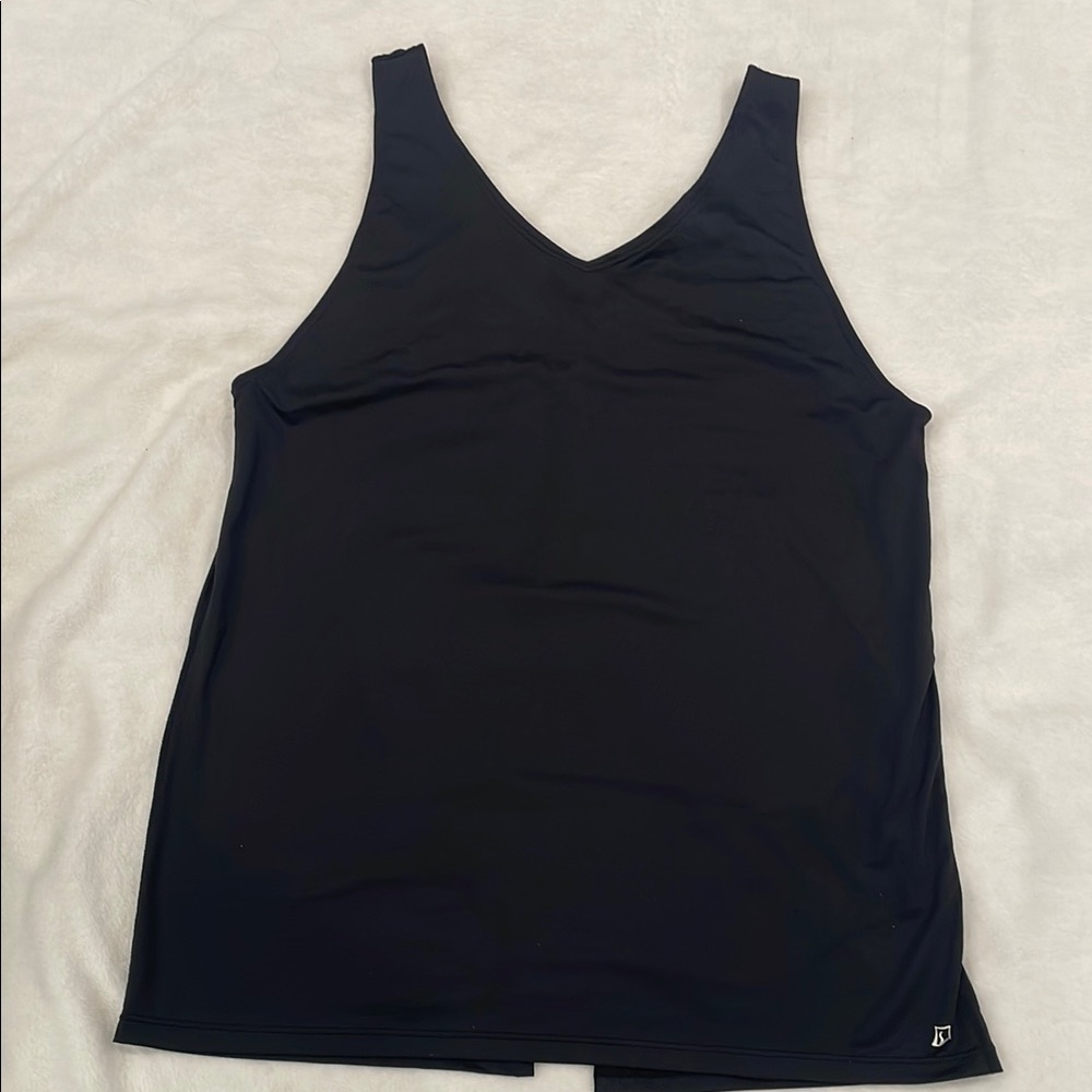 Skirt Sports Black Sleeveless Tank Top Medium EUC